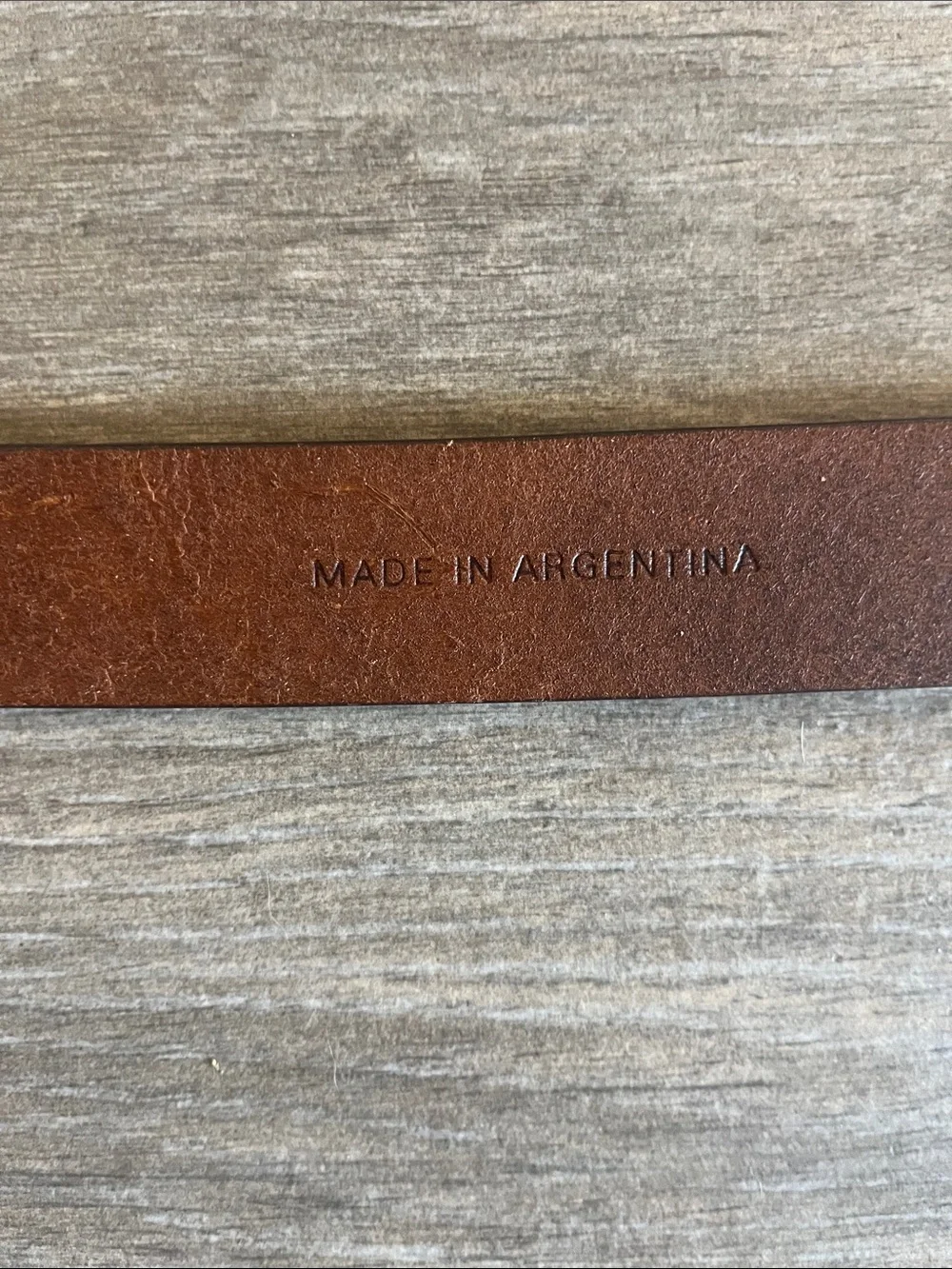 Polo by Ralph Lauren Chestnut Brown Leather Belt with Silver Buckle